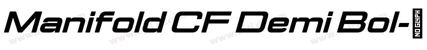 Manifold CF Demi Bol字体转换